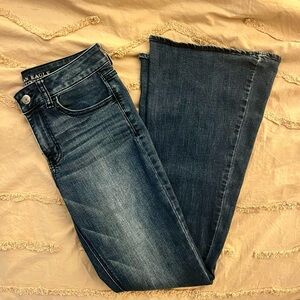 American Eagle Outfitters Dark Blue Flare Jeans